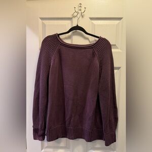 aerie Maroon Knit Sweater